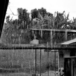 diluvio monsonico sull'ospedale (rain season)
