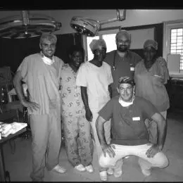 il team della missione zambia 2004