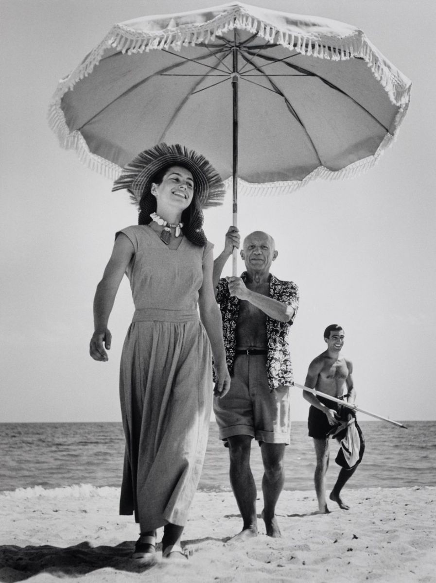 Picasso e Fran�oise Gilot per Robert Capa